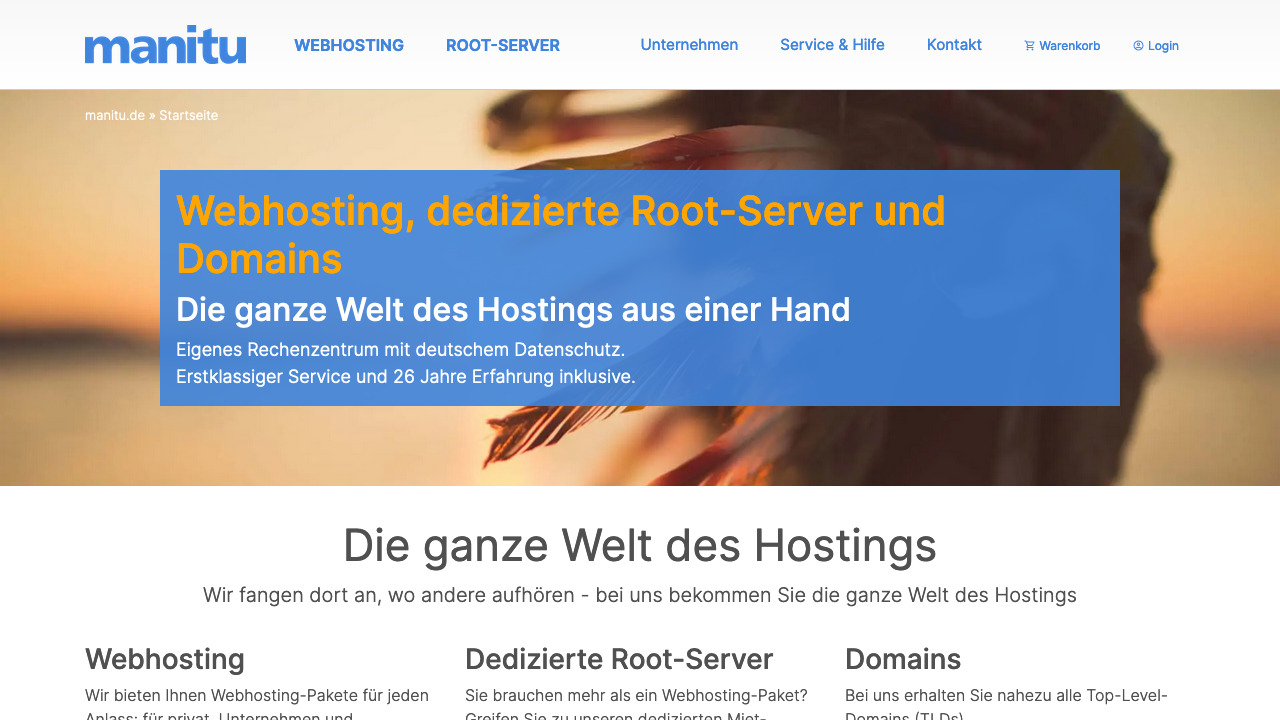 manitu.de Webhosting